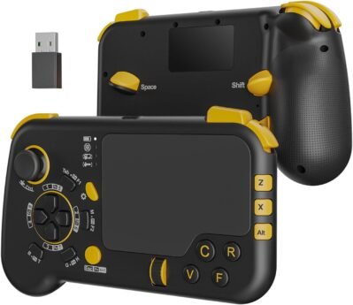 IFYOO GTP01 Pro 2.4Gワイヤレスゲーミングタッチパッドジャイロスコープ、キーボード、マウス機能、ゲームコントローラーゲームパッドの形状、PS5、PS4、Xbox X | S、Xbox One、PC Steam Windows 11 10、特にサポート