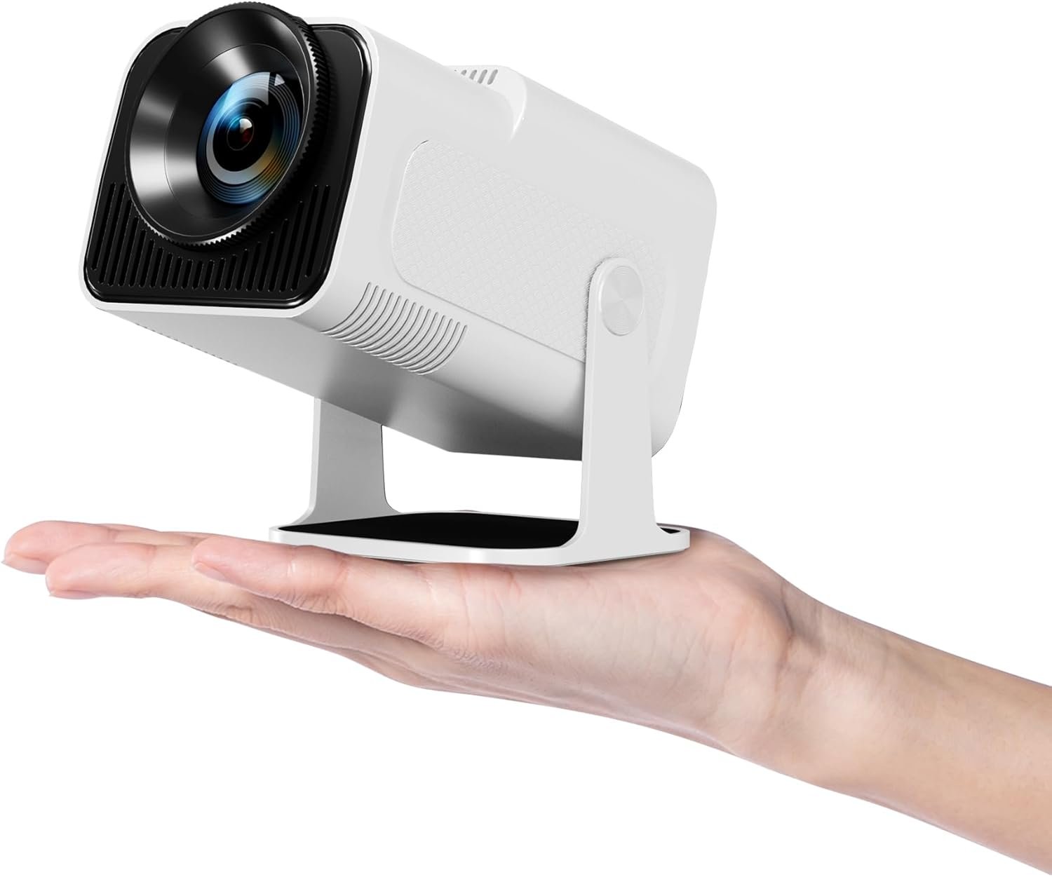 Hauskitプロジェクター高輝度300ANSIプロジェクターホーム使用用180°回転天井プロジェクター1080Pおよび300ANSI 4Kプロジェクターアンドロイドテレビ11.0システムオートキーストーン補正ミニプロジェクターWIFI 6