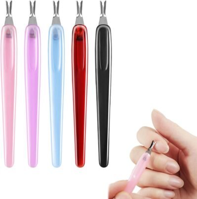 Doyime Cuticle Cutter Cuticle Cutter(5パック)、V字型ナイフ、キューティクルトリマー、ネイルアートツール、ネイルサロンのネイルケアセット