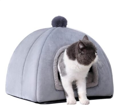 犬の犬小屋ベッド – 木製の犬の木枠の家具、装飾的な屋内犬小屋|犬の犬小屋ファッショナブルなペットベッドエンドテーブル、多機能犬小屋、木製犬小屋、屋内ペット木箱、家具犬犬小屋