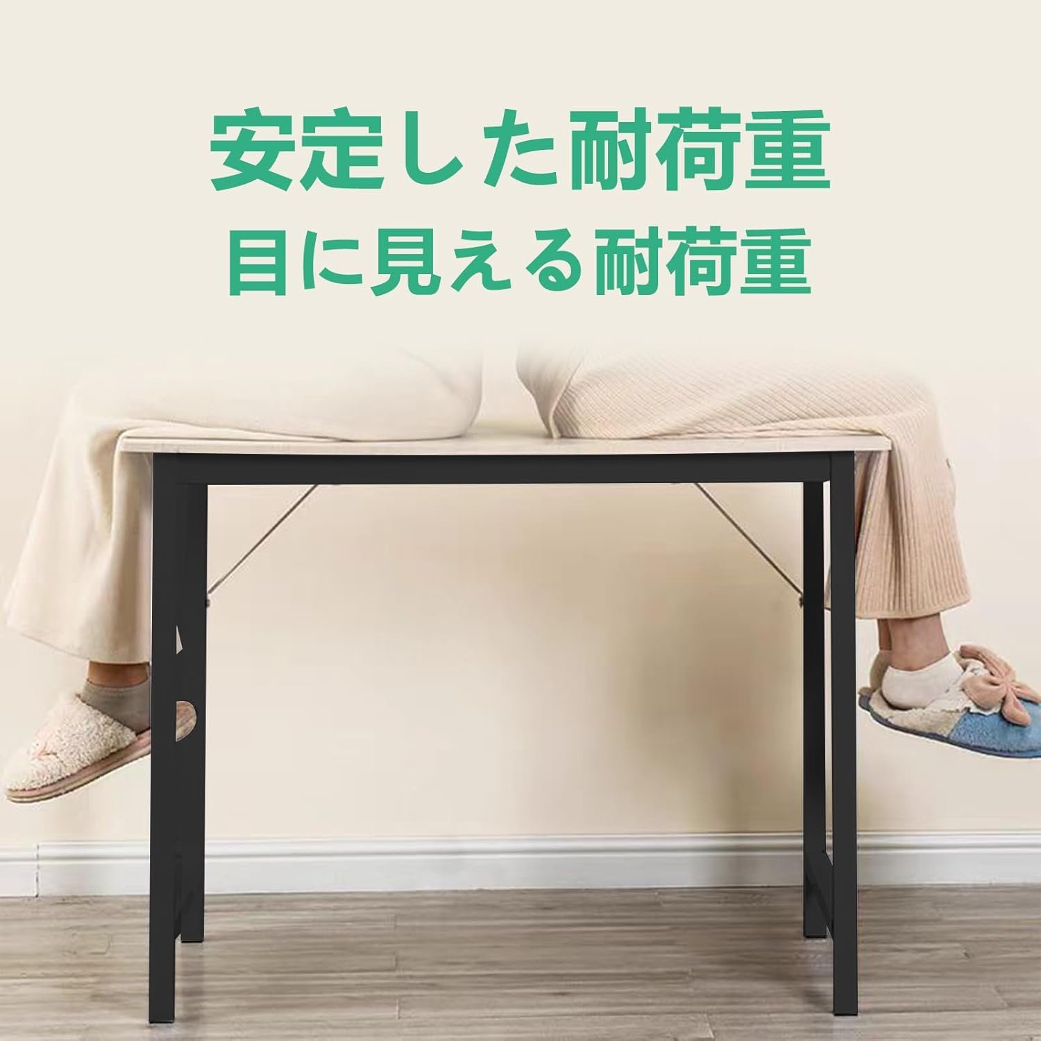 JMDZデスク、コンピューターデスク、組み立てが簡単、シンプル、ワークデスク、ゲームデスク、幅31.5/39.4 x深さ19.7インチ(80/100 x 50 cm)、ホームワーク用、リモートワーク用、スタイリッシュなテーブル、シンプル、虚栄心 - 이미지 5