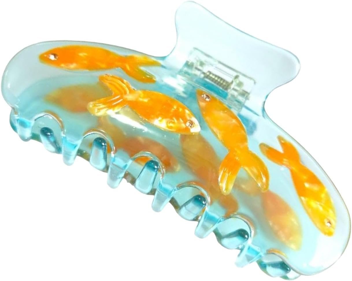 ノベルティフィッシュヘアクリップ| 面白いノベルティフィッシュクロークリップ| モダンなヘッドドレスツールツールヘアスタイルアクセサリーポニーテール - 이미지 9