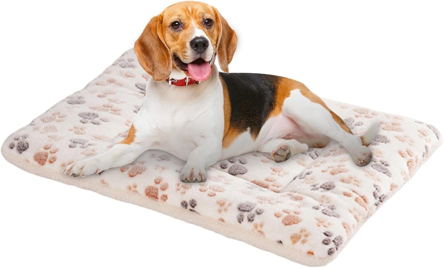 犬用クレートパッド、犬小屋用犬用ベッド | 冬用犬用ベッド冬用犬用ベッド27.5 x 21.5インチ -犬小屋パッド暖かい犬クレートマット洗える猫寝袋ベッド家具屋内猫犬子犬ペット愛好家のため - 이미지 8