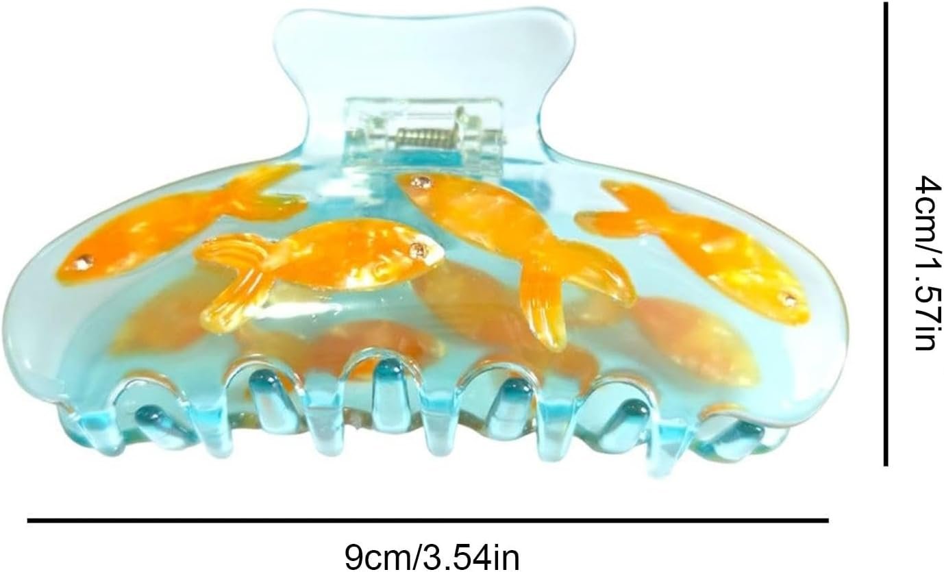 ノベルティフィッシュヘアクリップ| 面白いノベルティフィッシュクロークリップ| モダンなヘッドドレスツールツールヘアスタイルアクセサリーポニーテール - 이미지 5