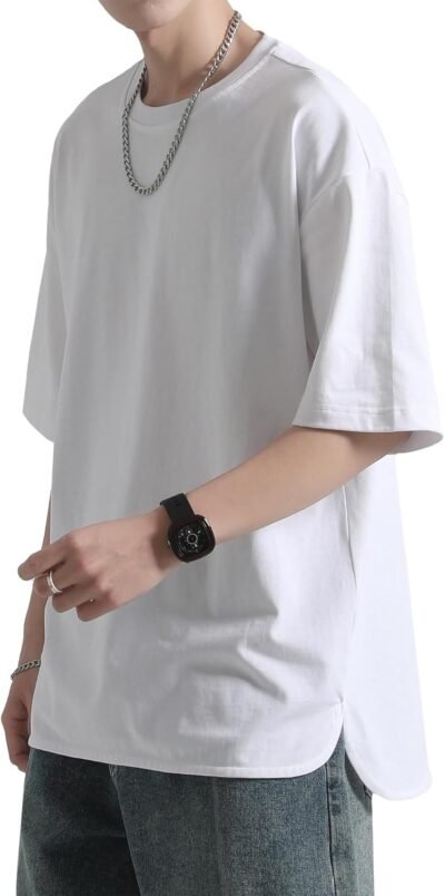 EasyKodeのメンズTシャツ、夏の服、半袖、固体、トップ、クール、丸い首、ティー、シンプル、クラシック、カット、カジュアル、カジュアル、人気のナツフク、汗吸収、クイック乾燥、伸縮性