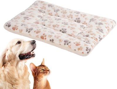 犬用クレートパッド、犬小屋用犬用ベッド | 冬用犬用ベッド冬用犬用ベッド27.5 x 21.5インチ -犬小屋パッド暖かい犬クレートマット洗える猫寝袋ベッド家具屋内猫犬子犬ペット愛好家のため