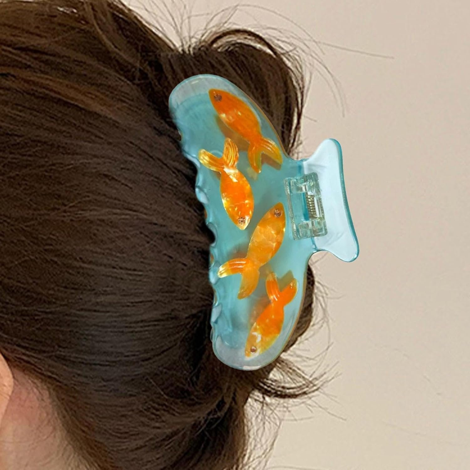 ノベルティフィッシュヘアクリップ| 面白いノベルティフィッシュクロークリップ| モダンなヘッドドレスツールツールヘアスタイルアクセサリーポニーテール - 이미지 6