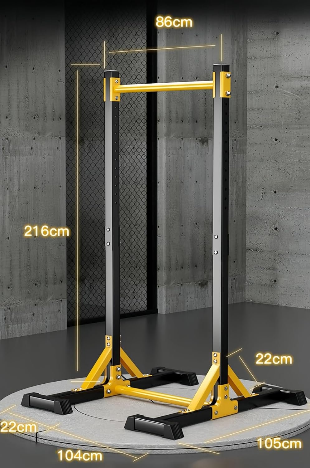 スリスター家庭用床スタンディングアイアンバー屋内の子供のための屋内屋内顎の筋肉トレーニングハンギングパンチリングファミリーフィットネス機器の高さ調整可能な筋肉トレーニング - 이미지 2