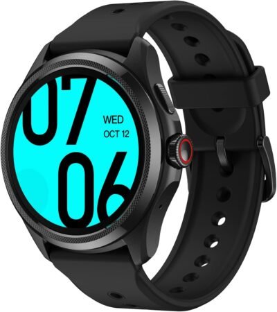 TICWATCH PRO 5スマートウォッチ、Google AndroidによるWear OS、5 ATM防水、腕時計、屋外、ランニング、コンパス、GPS、ロングバッテリー、マイク、スピーカー、ブラック