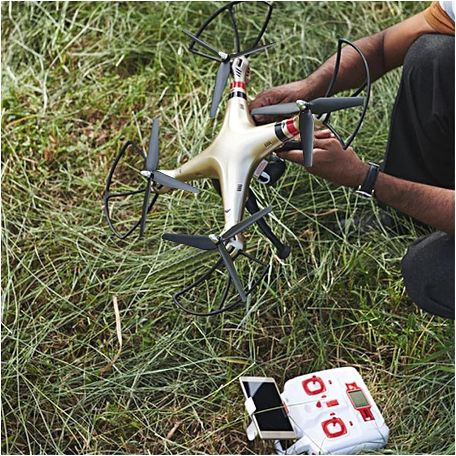 プロペラプロペラ4個105010インチインチブラック3ブレード/トライブレードプロペラプロペラrc fpvレーシングドローン用 - 이미지 3