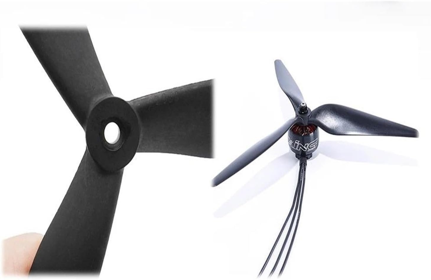 プロペラプロペラ4個105010インチインチブラック3ブレード/トライブレードプロペラプロペラrc fpvレーシングドローン用 - 이미지 6