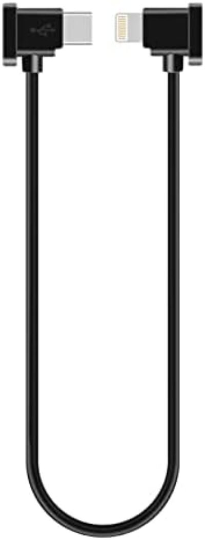 Yaaam RC-N2/RC-N1トランスミッター11.8インチ（30 cm）DJI Mavic 3/Mini3 Pro/Mini 2/Air 2S/Mavic Air 2（USB Cable Single Item、Black Simple）LightningのUSBケーブル