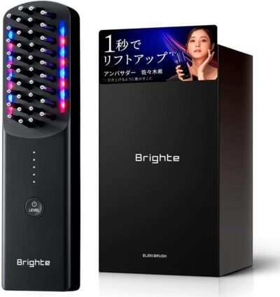 Brighte Eleki Brush Facial Beauty Device Brush、Bright Instant Lift、Ion派生、EMSフェイスケア、リフトアップ、サロン品質、老化ケア、ドライラインケア、完全な防水性