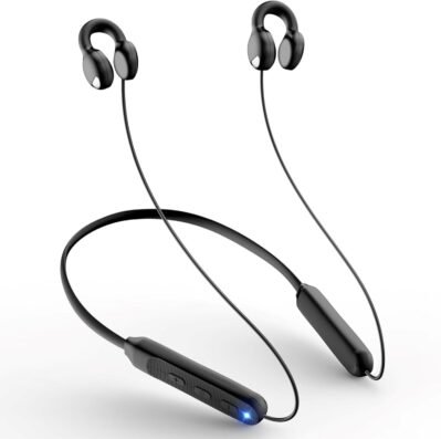 （2024 New Design）ネックバンドタイプの耳のカフ、ワイヤレスイヤホン、Bluetooth 5.3、ビルトインマイク付きイヤホン、耳を遮断しないイヤホン、漏れ防止、Bluetoothイヤホン、ハイファイサウンド