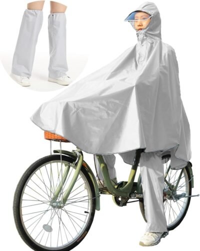 トンモレインコート、レッグカバー付きレインポンチョ、メンズ、女性、自転車、オートバイ、ロングポンチョ、ユニセックス、学校通勤、学校、保育園、幼稚園、屋外アクティビティ、キャンプ、災害