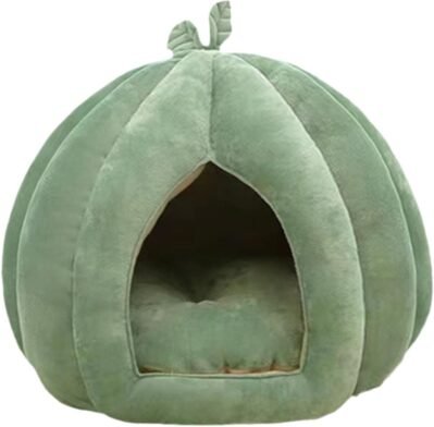 密閉型猫ベッド -室内用猫家具、快適な猫ハウス | 居心地の良い猫の洞窟ベッド、柔らかい豪華な密閉ペットベッド、暖かい猫の巣猫家具、子猫、小型犬、冬、自宅、屋内用の猫の隠れ家