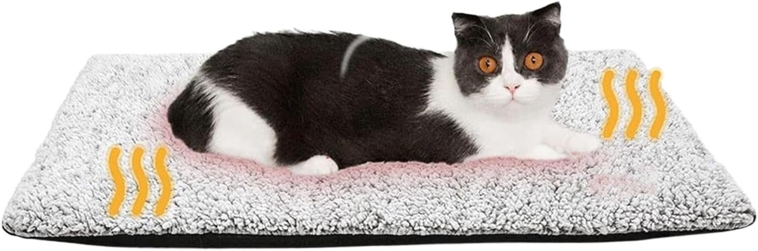 犬用温熱マット、静音猫用ヒーターベッド、ペットの猫用自己発熱サーマルパッド| 滑り止め底、家具、ソファ、床、ペットベッド、屋外猫小屋用の厚みのある犬用ベッドマット - 이미지 9