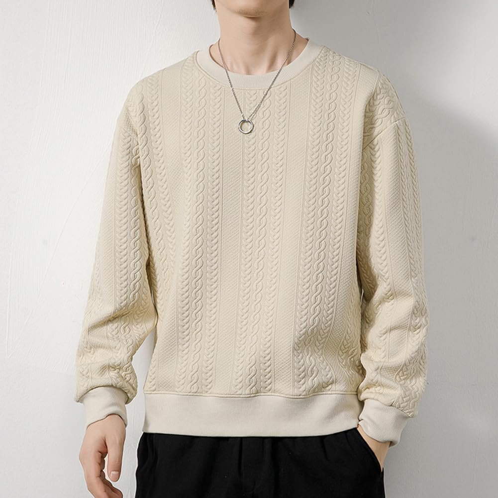 fjltdcpメンズスウェットシャツ、秋の服、長袖、丸い襟、パーカー、Tシャツ、スタイリッシュ、ルーズ、カジュアル、大きなサイズ、ソリッドカラー、人気、快適なトップ、カジュアル、秋、冬 - 이미지 2