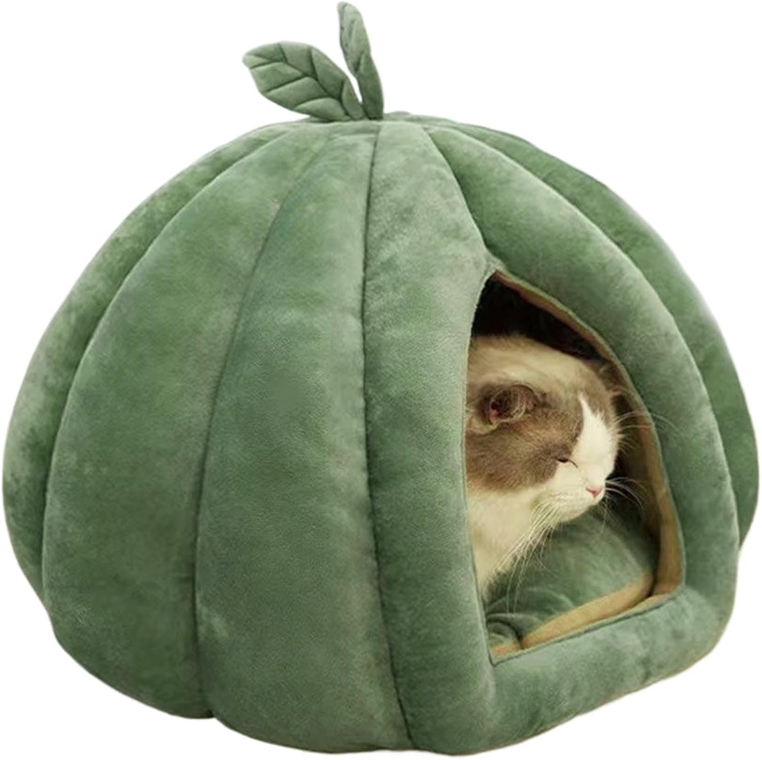 密閉型猫ベッド -室内用猫家具、快適な猫ハウス | 居心地の良い猫の洞窟ベッド、柔らかい豪華な密閉ペットベッド、暖かい猫の巣猫家具、子猫、小型犬、冬、自宅、屋内用の猫の隠れ家 - 이미지 8