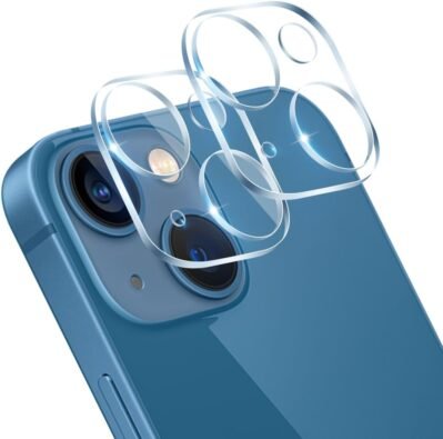 [Set of 2] iPhone13 / iPhone13ミニカメラフィルムと互換性 [Japan Asahi Glass 9H Hardness] iPhone 13 / iPhone 13ミニカメラ / iPhone 13ミニカメラレンズ保護3Dタッチ用レンズフィルム