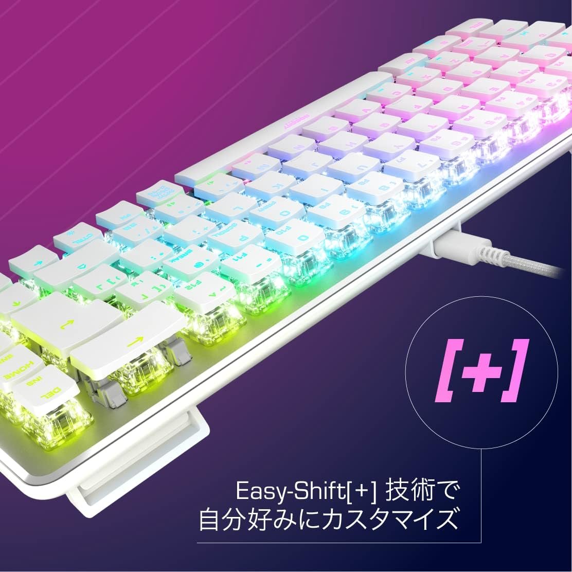ROCCAT VULCAN II MINI JP ISOゲームキーボード、有線白/白、光学、線形ミニ(65%)、RGB、Windows 7以降 - 이미지 5