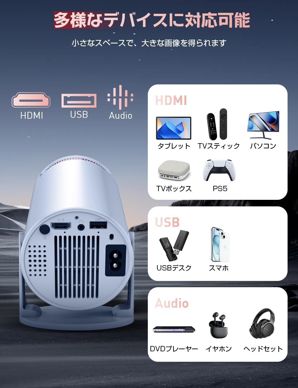 プロジェクター、ホームシアター、ホームプロジェクター - 이미지 8