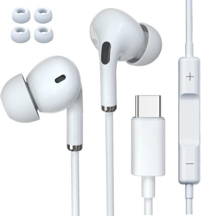 タイプCイヤホン、USB C有線イヤホン、電話16シリーズ、タイプCイヤホン、ノイズキャンセルヘッドフォン、リモートコントロール、ボリュームコントロール、ノイズリダクション、ウルトラクリアコール、イヤホン