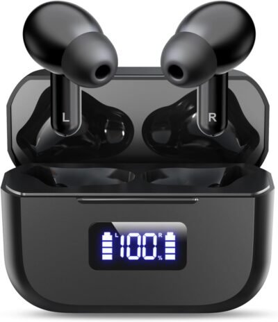 ワイヤレスイヤホン、Bluetoothイヤホン、カルナタイプ、Bluetoothイヤホン、小 /軽量、Bluイヤホン、LED数値パワーディスプレイ、Hi-Fiサウンド品質、タッチコントロール、耳 /バイノーラル、