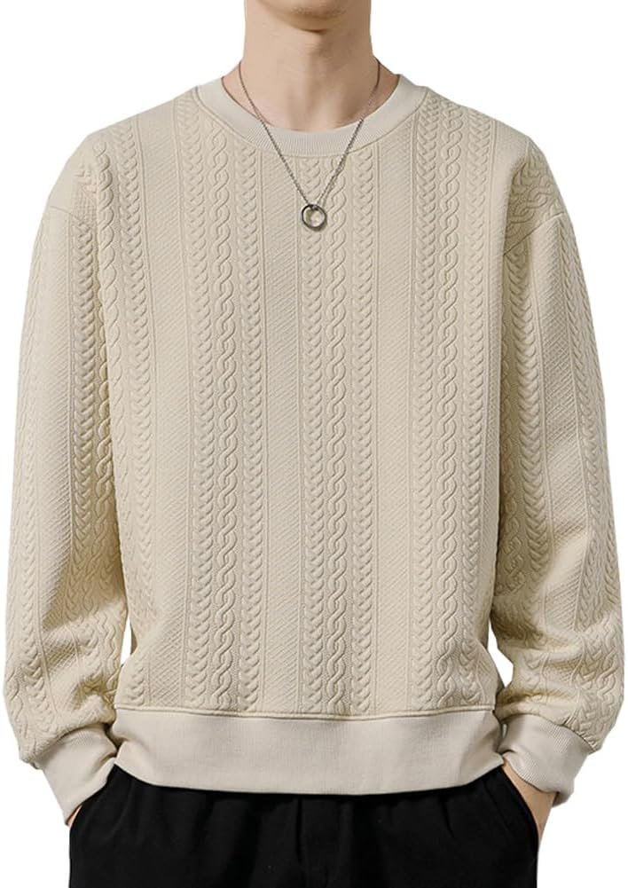 fjltdcpメンズスウェットシャツ、秋の服、長袖、丸い襟、パーカー、Tシャツ、スタイリッシュ、ルーズ、カジュアル、大きなサイズ、ソリッドカラー、人気、快適なトップ、カジュアル、秋、冬