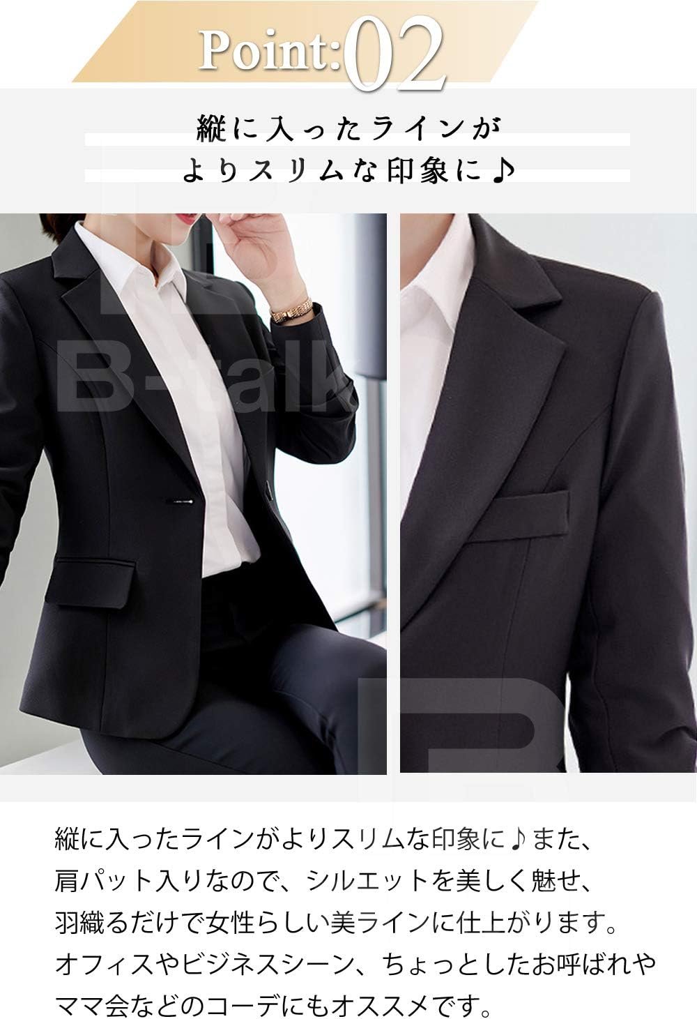 ビータークテーラードジャケット、女性用、ワンボタン、長袖、シンプル、S-XL - 이미지 4
