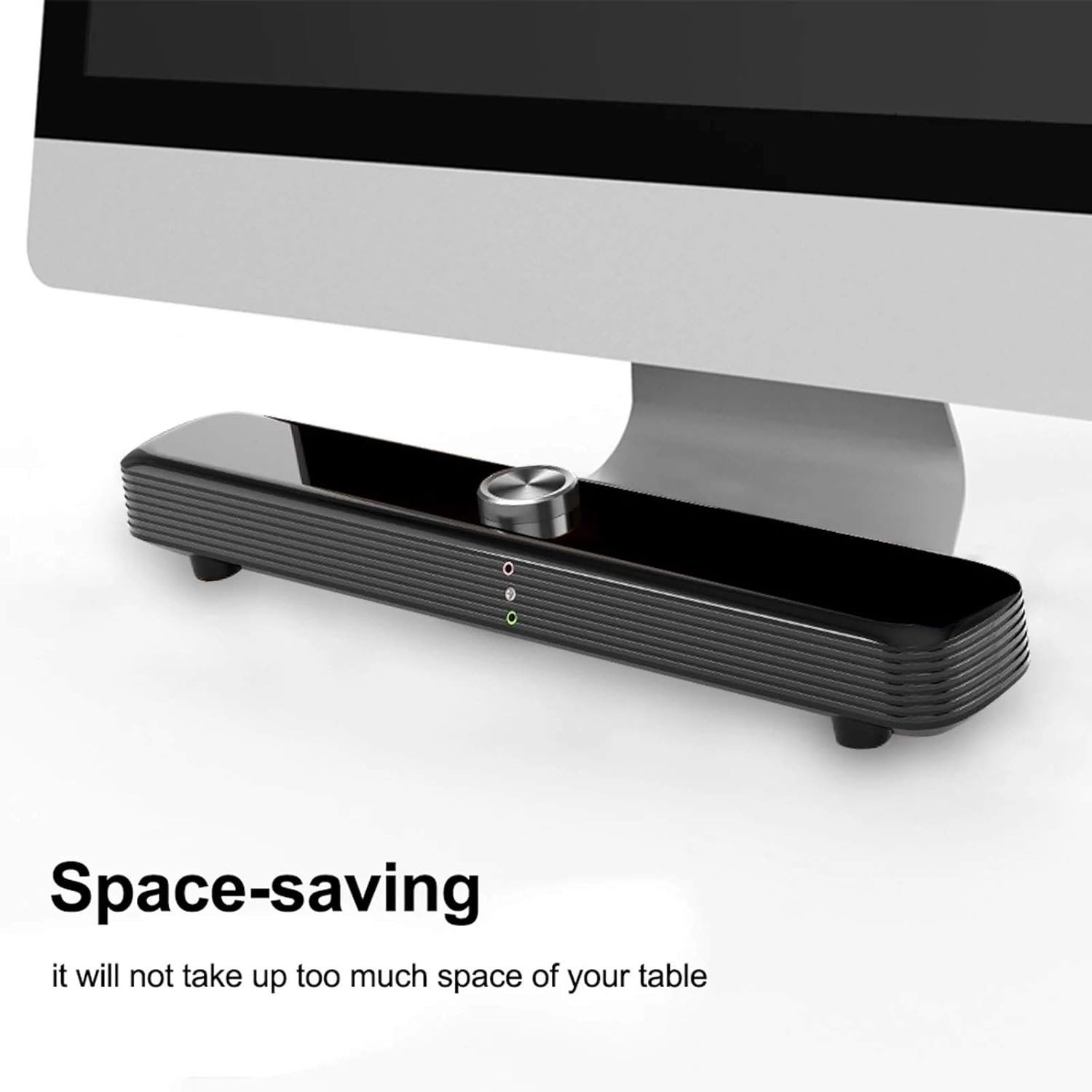 テレビサウンドバー3.5mm有線サウンドバーリッチベースUSB搭載サウンドバースピーカー用テレビ(色:白、サイズ:1つのサイズ) - 이미지 5