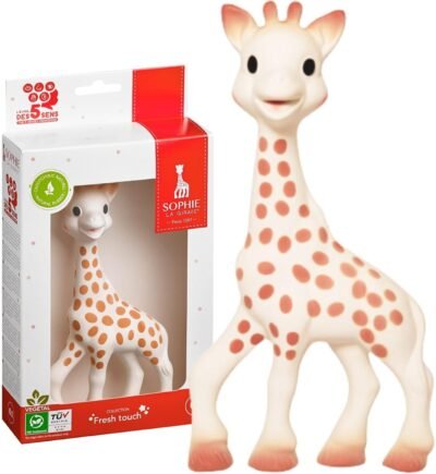 Sophie Giraffeシリーズギフトセット（赤い箱）、ベビーシャワー、本物の日本製品、Vulli、歯、かわいい、赤ちゃん、0年、1歳、人気、初めてのおもちゃ（Giraffe Sophie