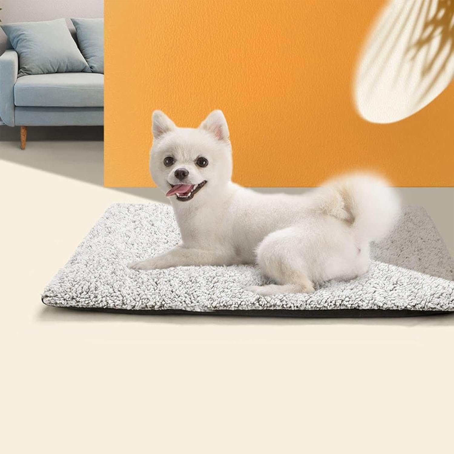 犬用温熱マット、静音猫用ヒーターベッド、ペットの猫用自己発熱サーマルパッド| 滑り止め底、家具、ソファ、床、ペットベッド、屋外猫小屋用の厚みのある犬用ベッドマット - 이미지 7
