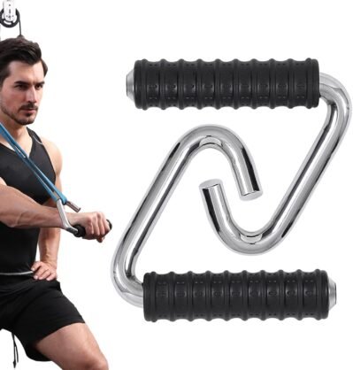 プルアップバーハンドル、レジスタンスバンドハンドル-1ペアトレーニングハンドルVista Gym -Metal Resistance Bandハンドル、C字型のプルアップハンドル、弾性バンドトレーニング用の頑丈なハンドル