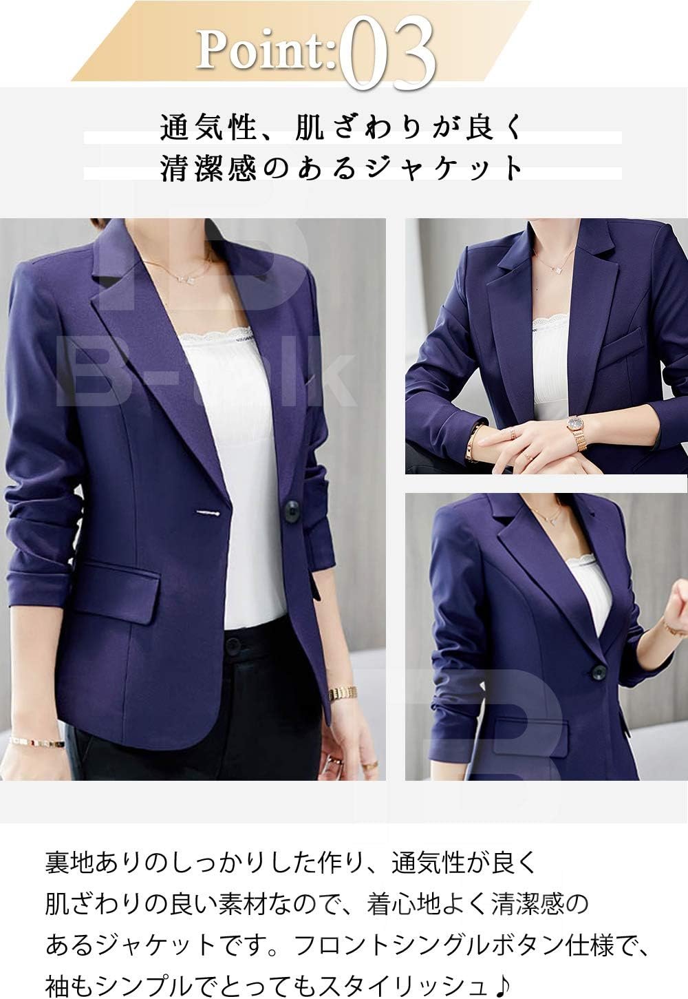 ビータークテーラードジャケット、女性用、ワンボタン、長袖、シンプル、S-XL - 이미지 5