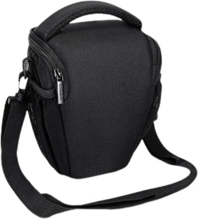 女性用の防水カメラショルダーバッグ – デュアルジッパー閉鎖を備えた旅行ウォレットスタイルのバックパック、DSLRコンパクトキャリングケースミラーレスマシン、三脚、フラッシュ、レンズ、アクセサリー、屋外、小型、小さい