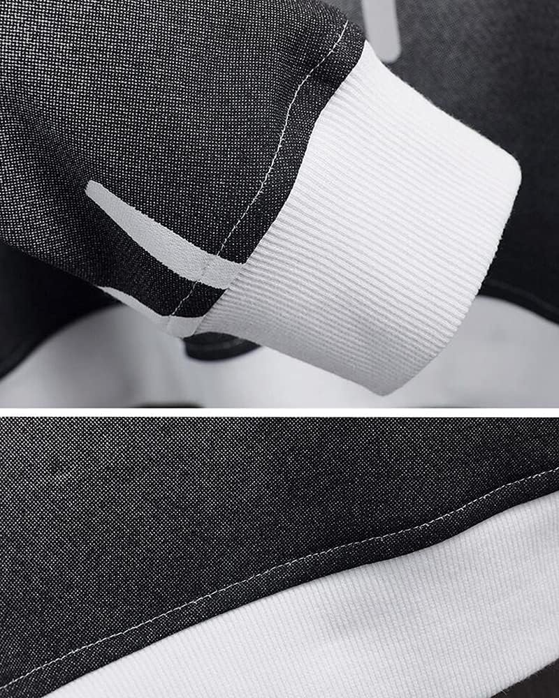 Foveitaa Men'sパーカー、長袖、春の服、秋の服、グラディエントパーカ、ファッショナブル、プルオーバー、秋、冬、フード付き、スタイリッシュ、スウェットシャツ、プルオーバー、人気、ストリートトップス - 이미지 5