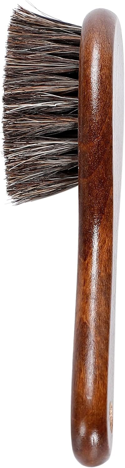 シャインブラシポリッシュブラシ、柔らかい馬の毛、足のマーク、犬、猫、ペット、細いブラッシング、グルーミング - 이미지 3