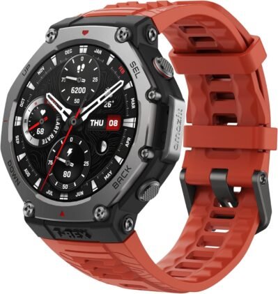 Amazfit T-Rex 3、1.9インチ（48 mm）、スマートウォッチ、登山、登山、登山、屋外、27日間のバッテリー、iPhone、Android、GPS、6つの衛星、軍事、超低低