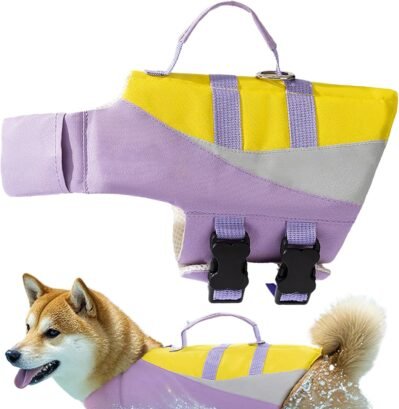 犬用フローティングベスト -犬用スイミングライフベスト| 防水加工の軽量設計で快適な着用感を実現