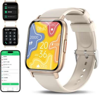 Topaka Smartwatch、2024人気＆大賞モード、iPhoneと互換性のあるAndroid互換、さまざまな機能、コール機能、Bluetooth 5.3スマートウォッチ、腕時計、アクティビティメーター、1.85インチHD
