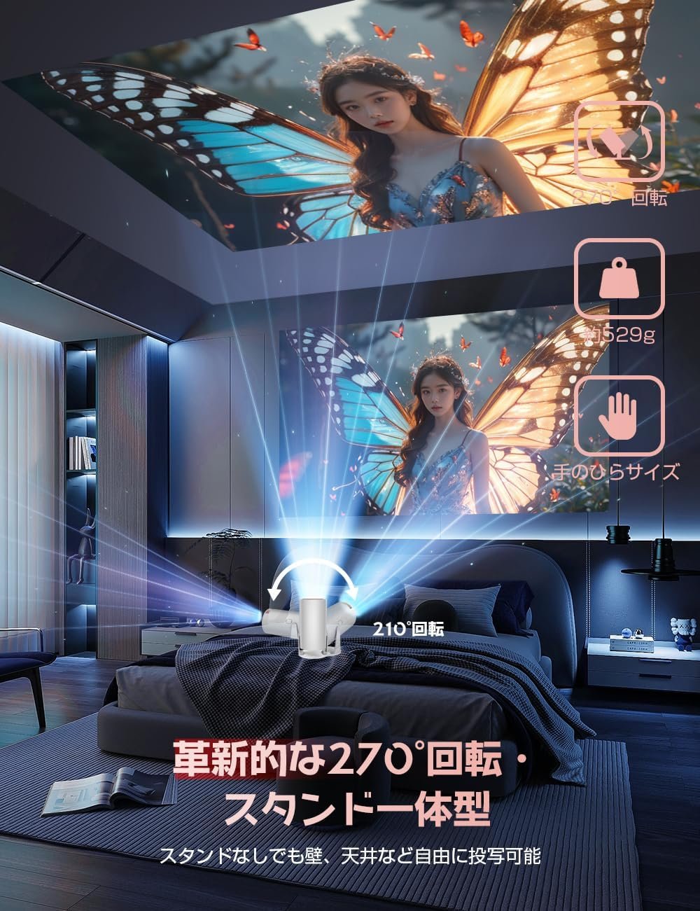 プロジェクター、ホームシアター、ホームプロジェクター - 이미지 3