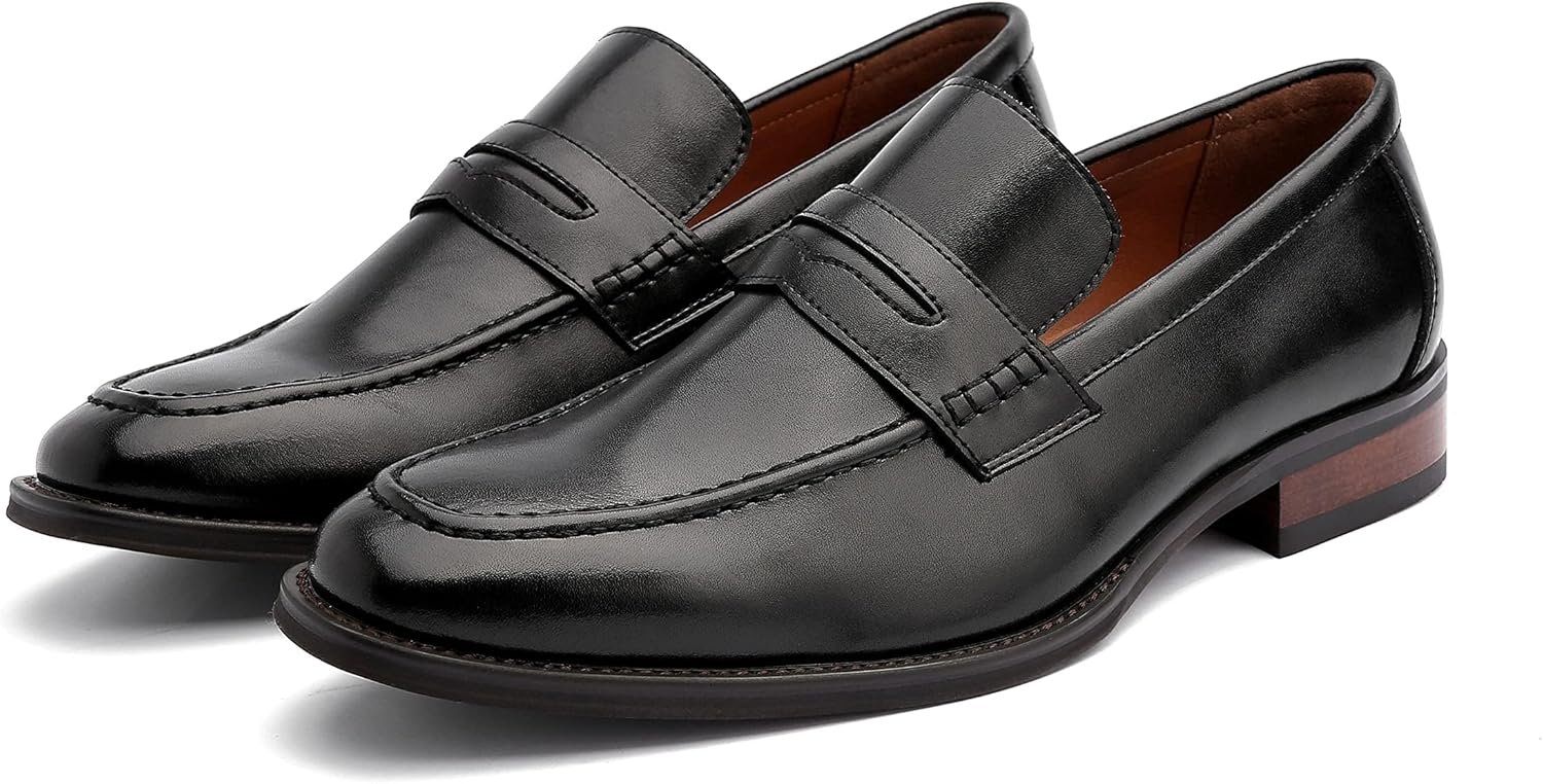 Jo Marino GT301本物の革の男子ビジネスシューズ、U-Tip、Loafer、Men's Shoes、Anti-Slip