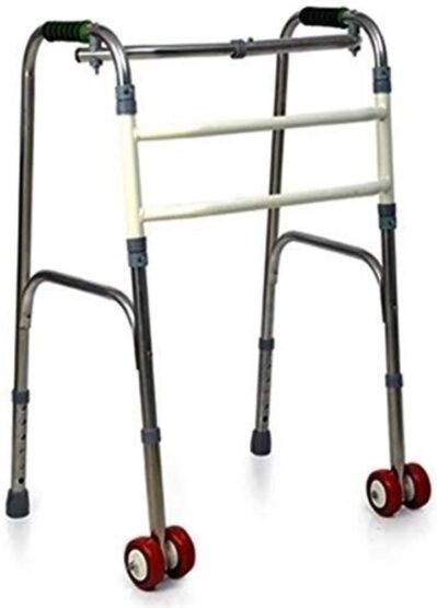 車椅子用歩行器、軽量折りたたみ式三輪歩行器運転、高齢者用歩行器、スクーター、ポータブル、車輪付き、折りたたみ式ベビーカー、滑り止め歩行スティック付き強力に