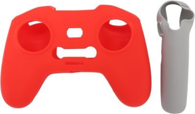 ドローンロッカーリモートコントロールシリコーン保護ケース衝撃防止防塵スクラッチ抵抗性カバースリーブアバタ2 rcモーション3およびfpvコントローラー3グレーと赤