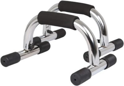 プッシュアップバースタンドポータブルプッシュアップバー筋力トレーニングトレーニングは人間工学に基づいた頑丈な構造であり、ホームフィットネストレーニングのスタンド(色:シルバー、サイズ:26x17x15cm)