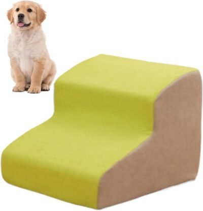 犬の階段、ベッドのための犬のランプ、滑り止め犬のランプ| 30cm 洗えるペット用品、ベッド、ソファ、ソファ用の取り外し可能な古い猫家具
