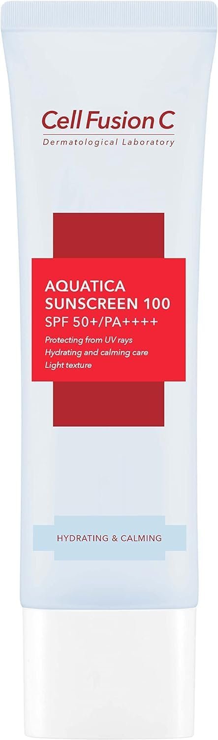 Cell Fusion C Self Fusion C Aquatica Sunscreen 100 SPF 50+ PA ++++、1ピース、50mlの韓国化粧品サンスクリーン