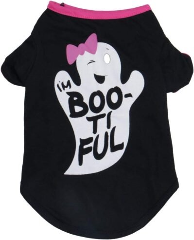 uxcell dog tシャツコスチュームペットスウェットシャツトップトップス服ベスト子犬春夏秋のクール服アパレル衣装ブラックホワイトm