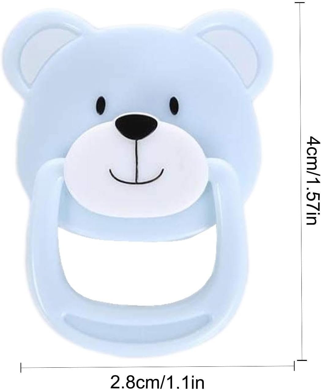 Reborn Doll Magnetic Pacifier -Simulation Sootoouth Toy、Baby Magnet Mouthpose Prop |クマの形をしたダミー、リアルなビンキーアクセサリー、コレクターのための人形乳首おもちゃと偽の生まれ変わった赤ちゃんの展示の役割 - 이미지 4
